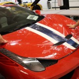 Ferrari 458 Speciale full hood clear bra paint protection install