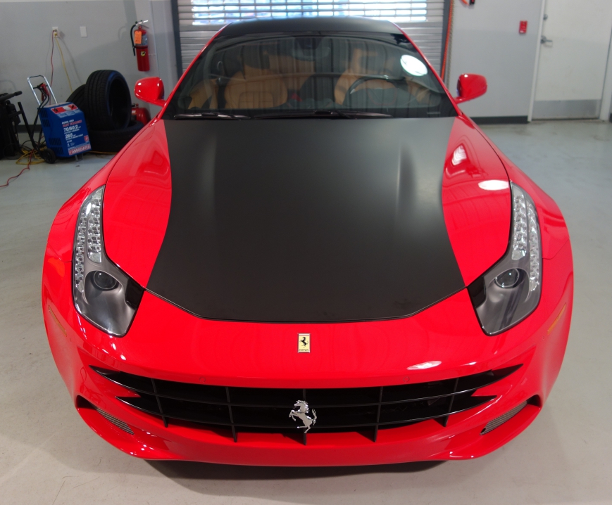Ferrari hood wrap